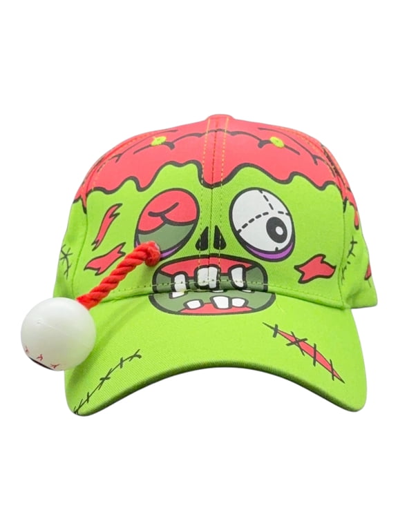 Zombie Eye Hat Funny Sarcastic Special Effect Graphic Novelty 3D Prop Cap