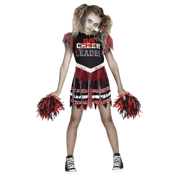 Zombie Fear Leader Halloween Costume for Children, Girls' Size S (6/6x), by Way to Celebrate