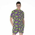 thumbnail image 1 of Zombie Foot Pattern Short Sleeve Men'S Rompers, Halloween Decorative Casual Summer Jumpsuits Outfit, 1 of 4