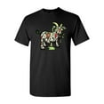 thumbnail image 1 of Zombie Goat Undead Animals Adult DT T-Shirt Tee, 1 of 2