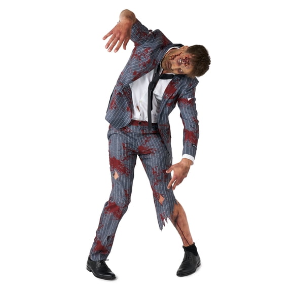 Suitmeister Men's Suits Zombie Grey - M Grey