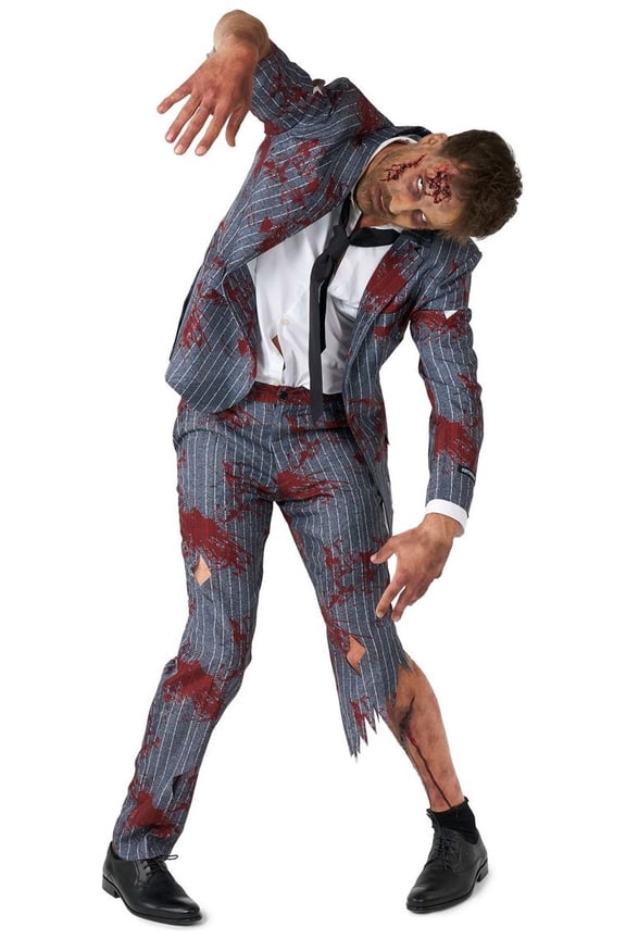 Men's Suits Zombie Grey - M Grey