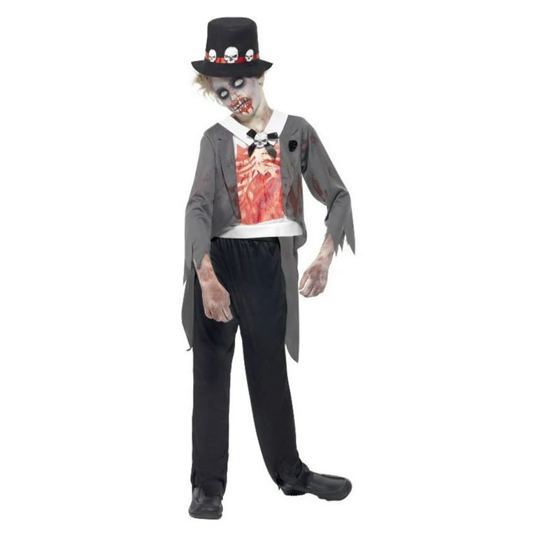 Zombie Groom Costume Black Child Zombie Groom Costume Black Child