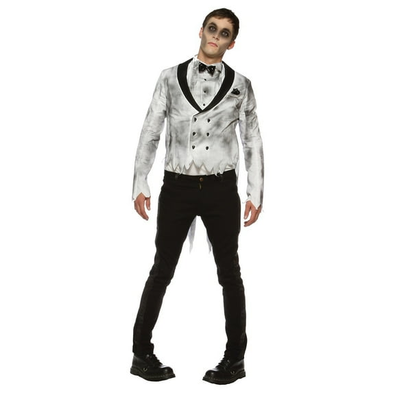 Men's Zombie Undead Wedding Day Groom Tuxedo Jacket Costume Medium 38-40