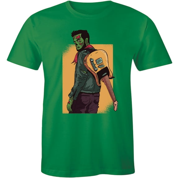 Zombie Guitarist Guitar Music Lover Gift For Musician Rocker Men's T-Shirt