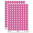 thumbnail image 1 of Zombie Halloween Fun Text 200+ Round Stickers - Hot Pink - Matte Finish - 0.50" Size, 1 of 3