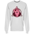 thumbnail image 1 of Zombie Hand Pink Triangle Circle Sweatshirt Men -Image by Shutterstock, Male Large, 1 of 2