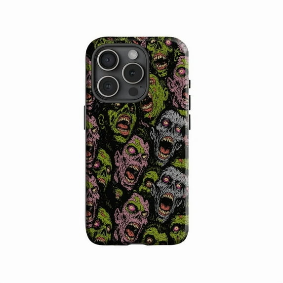 Zombie Horror Grunge Undead Art Creepy Green Bone Halloween A845 Protective Case for iPhone 17 16 15 14 13 12 11 Pro Max