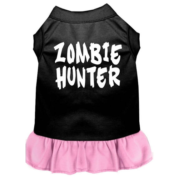 Halloween Pet Dog Cat Dress Screen Printed, "Zombie Hunter"