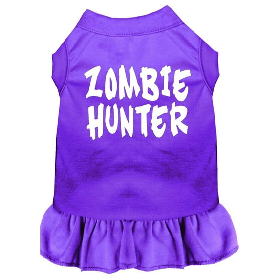 Halloween Pet Dog Cat Dress Screen Printed, "Zombie Hunter"