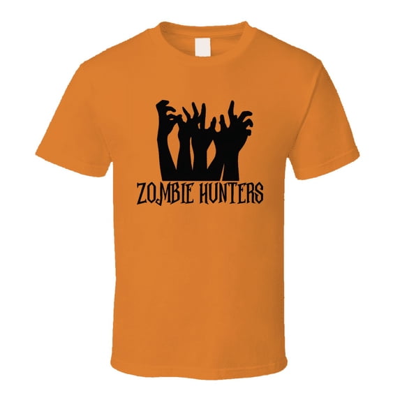 Zombie Hunters Halloween Tee Cool Fall T-shirt Holiday Novelty T Shirt