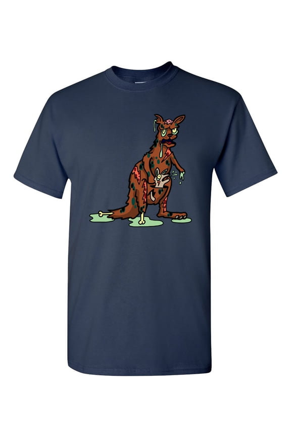 Zombie Kangaroo Undead Animals Adult DT T-Shirt Tee