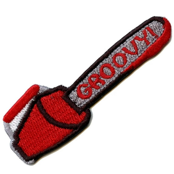 Zombie Killer 'Groovy' Chainsaw Iron On Embroidered Patch
