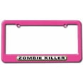 thumbnail image 1 of Zombie Killer License Plate Tag Frame, Multiple Colors, 1 of 1