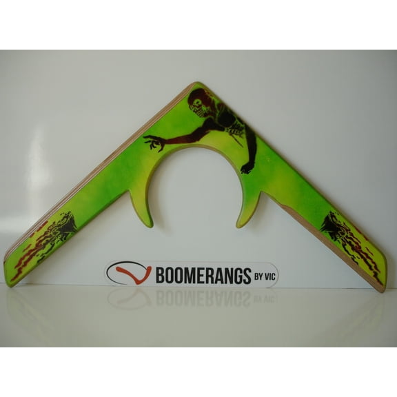 Zombie Killer boomerang really returns! Handcrafted by Boomerangs by Vic