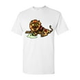 thumbnail image 1 of Zombie Lion Undead Animals Adult DT T-Shirt Tee, 1 of 2