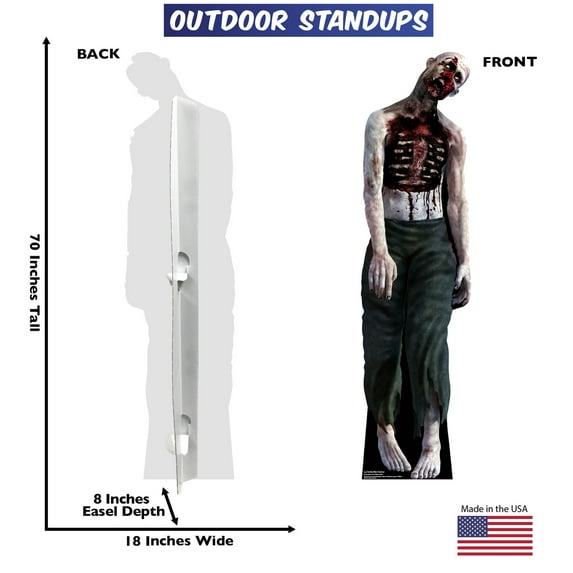 Zombie Man Outdoor Standee