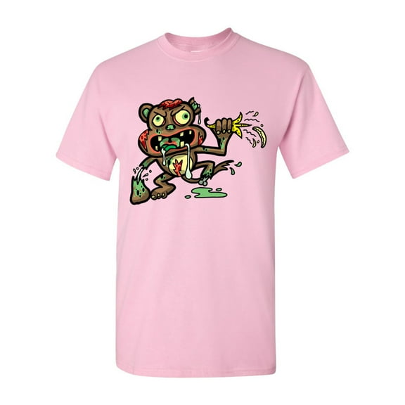Zombie Monkey Undead Animals Adult DT T-Shirt Tee