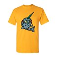 thumbnail image 1 of Zombie Narwhal Undead Animals Adult DT T-Shirt Tee, 1 of 2