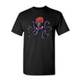 thumbnail image 1 of Zombie Octopus Undead Animals Adult DT T-Shirt Tee, 1 of 2