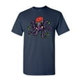 thumbnail image 1 of Zombie Octopus Undead Animals Adult DT T-Shirt Tee, 1 of 2