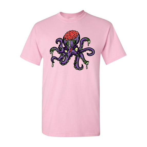 Zombie Octopus Undead Animals Adult DT T-Shirt Tee