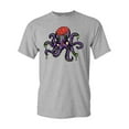 thumbnail image 1 of Zombie Octopus Undead Animals Adult DT T-Shirt Tee, 1 of 2