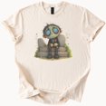 thumbnail image 1 of Zombie On Gravestone Halloween Horror Graphic T-Shirt, 1 of 4