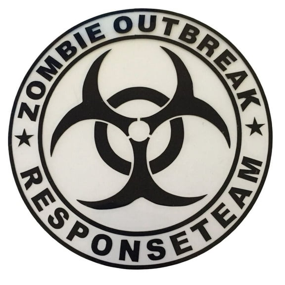 Zombie Outbreak Response Team Biohazard Car Truck Decal Sticker