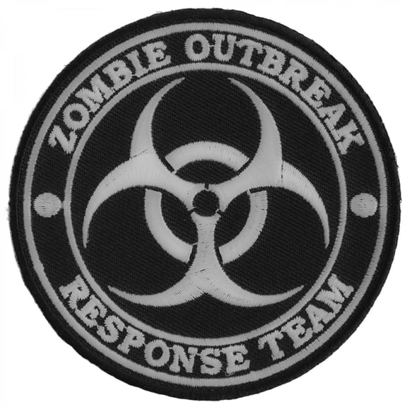 Zombie Outbreak Response Team Funny Iron on Patch