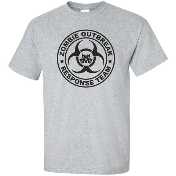 Zombie Outbreak Response Team Short Sleeve T-Shirt in Sport Gray