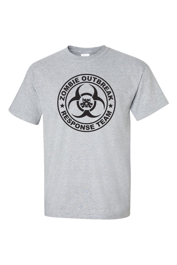 Zombie Outbreak Response Team Short Sleeve T-Shirt in Sport Gray