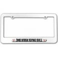 thumbnail image 1 of Zombie Outbreak Response Vehicle White, Biohazard License Plate Tag Frame, Multiple Colors, 1 of 1