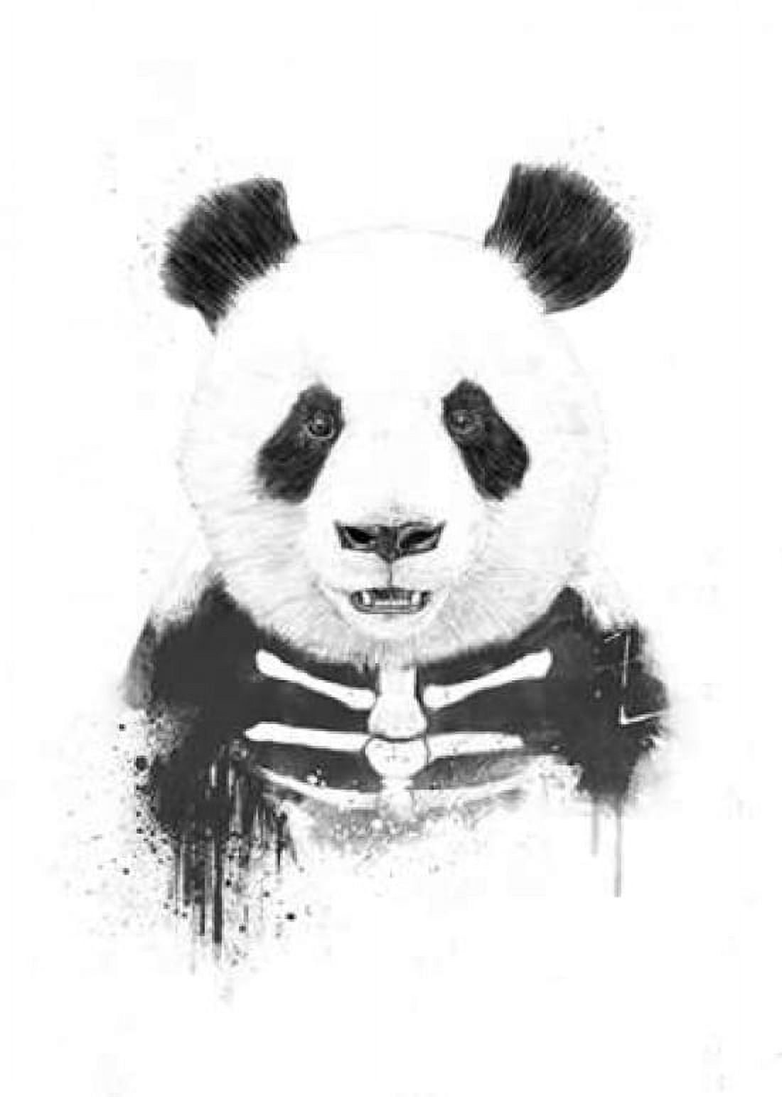 Zombie Panda Canvas Art - Balazs Solti (20 x 28)