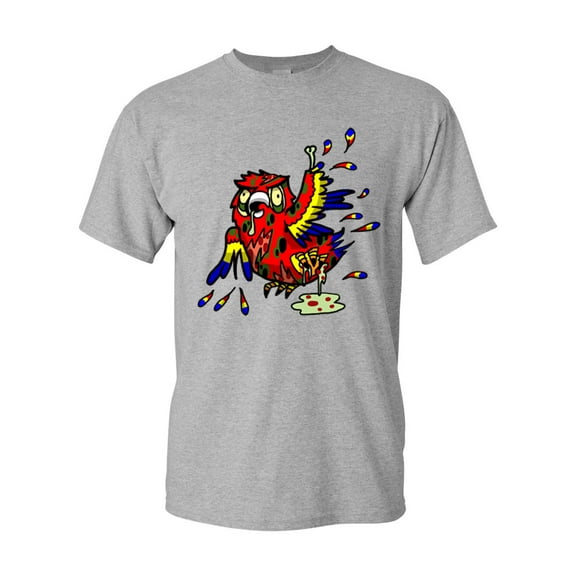 Zombie Parrot Undead Animals Adult DT T-Shirt Tee