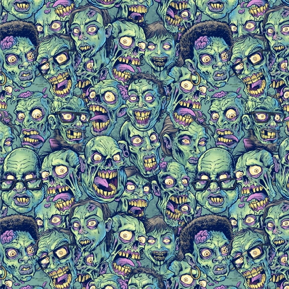 Zombie Pattern Dead Corpses Undead Horror Premium Roll Gift Wrap Wrapping Paper