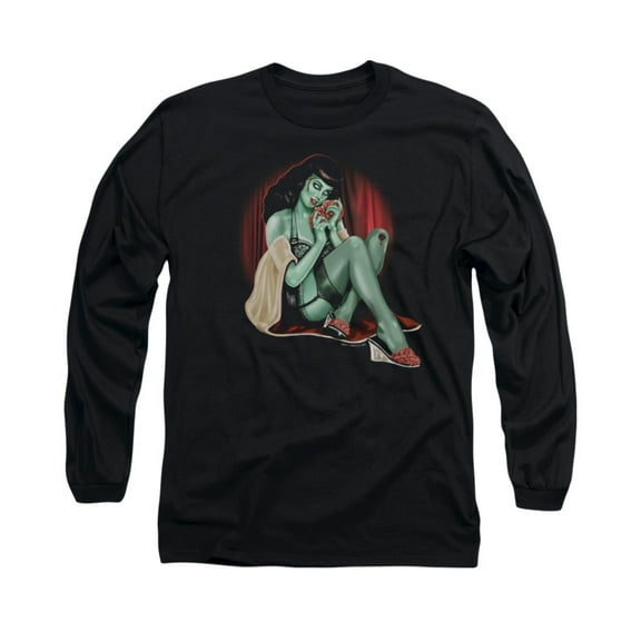 Zombie Pin Up Girl Adult Long-Sleeve T-Shirt