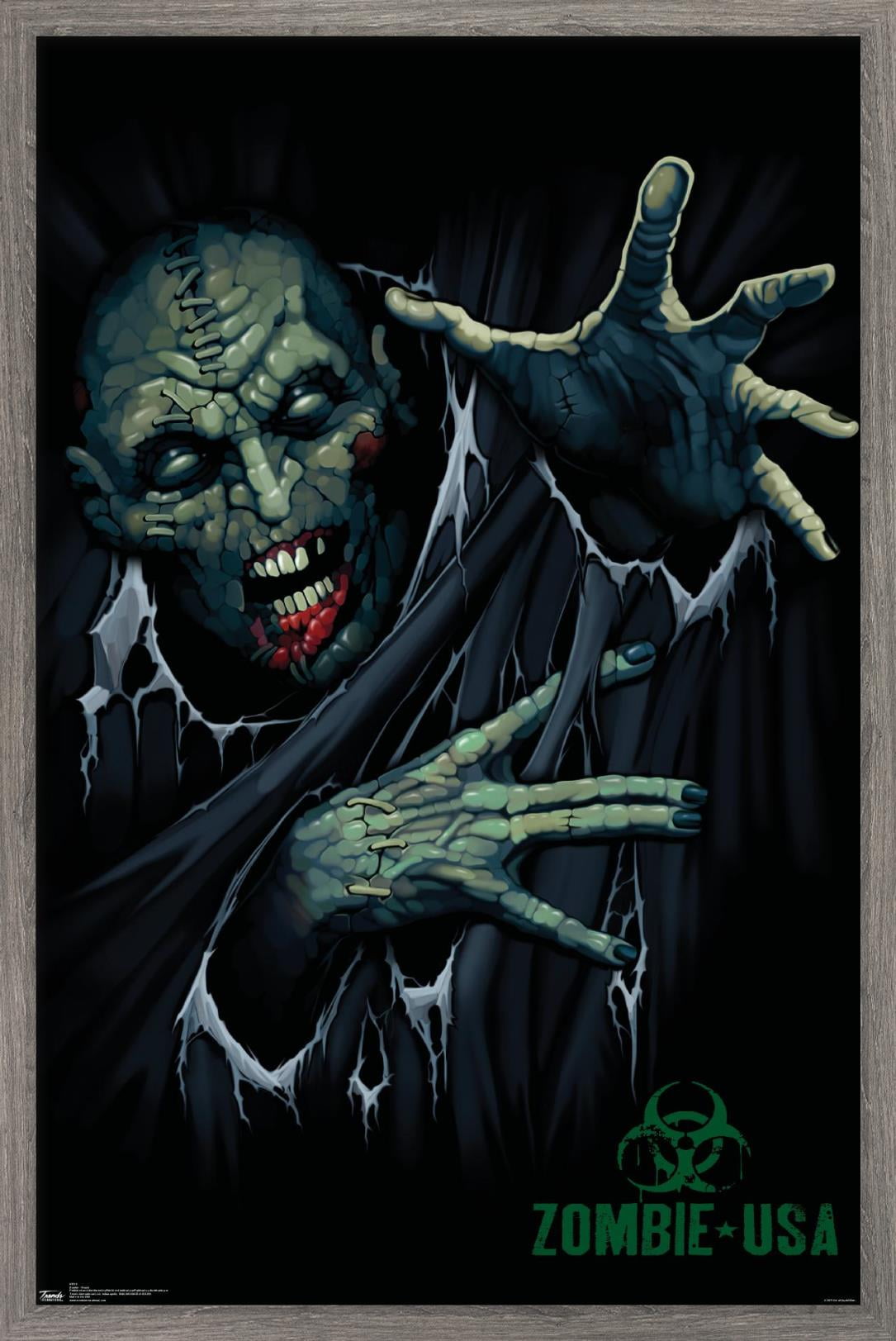 Zombie - Reach Wall Poster, 14.725" x 22.375", Framed