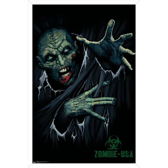 Zombie - Reach Wall Poster, 14.725" x 22.375", Framed
