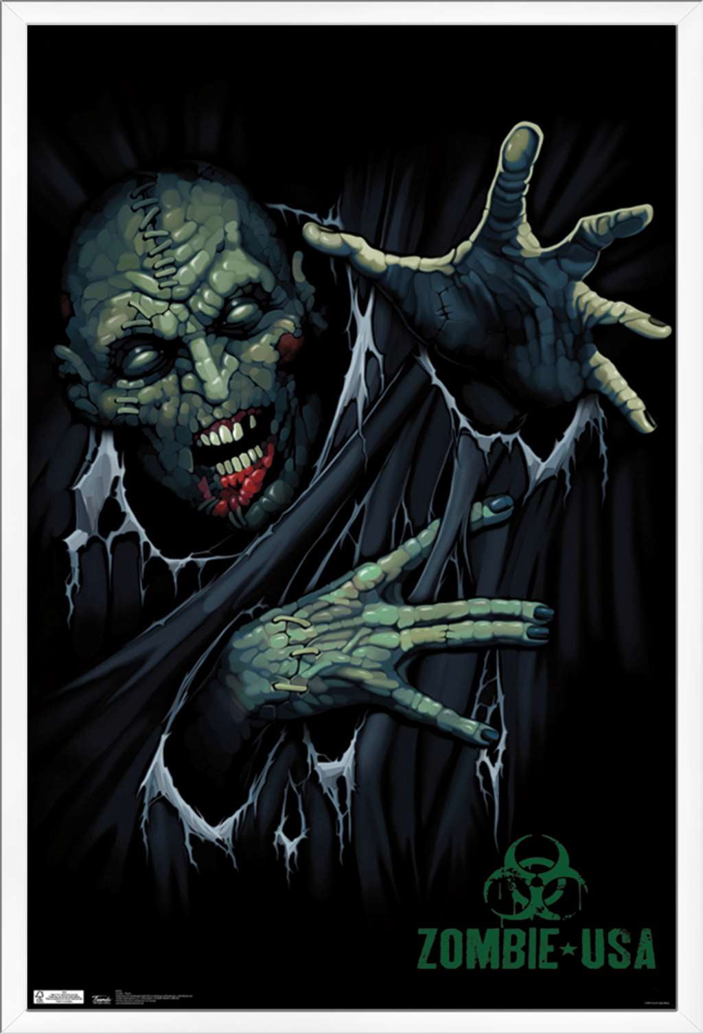 Zombie - Reach Wall Poster, 22.375" x 34", Framed
