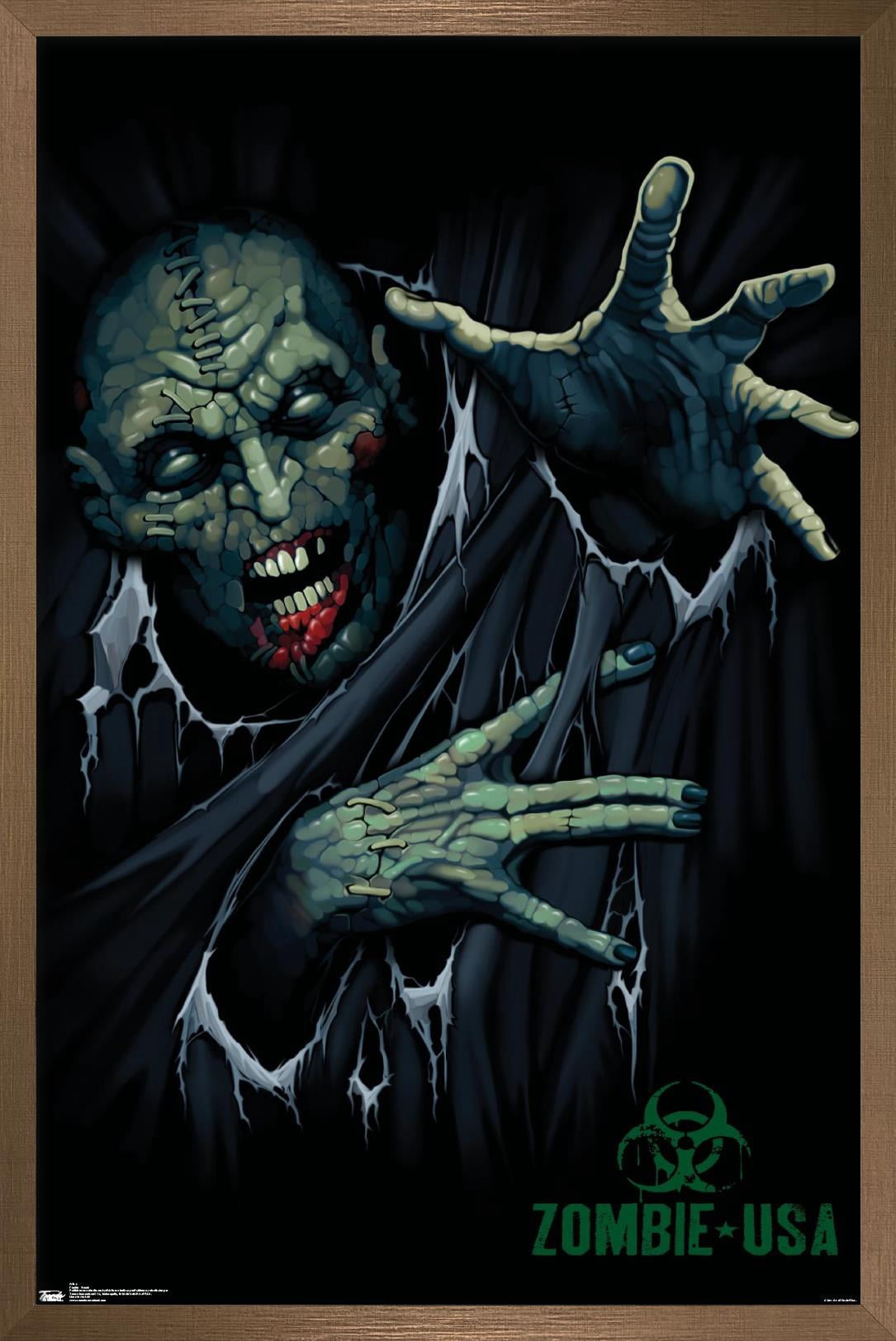 Zombie - Reach Wall Poster, 22.375" x 34", Framed