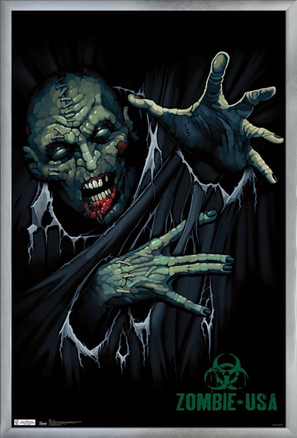 Zombie - Reach Wall Poster, 22.375" x 34", Framed