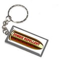 thumbnail image 1 of Zombie Repellent Bullet Red Hunting Keychain Key Chain Ring, 1 of 1