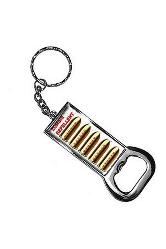 Outbreak Apocalypse Keychain Key Chain Ring Bottle Bottlecap Opener
