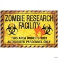 thumbnail image 1 of Sun Star SS88101 Metal Sign Zombie Research Facility Sign Costume, 1 of 3
