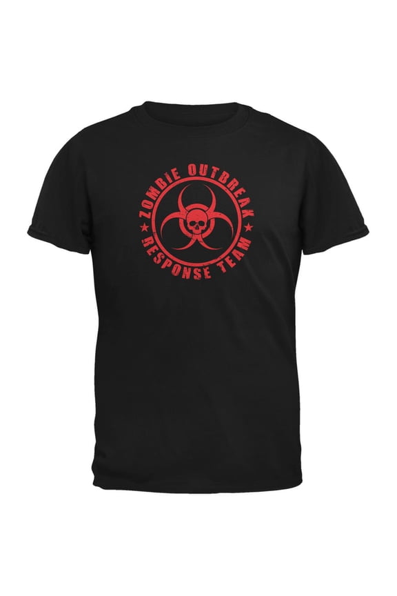 Zombie Response Team Black Adult T-Shirt - Small