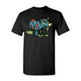 thumbnail image 1 of Zombie Rhino Undead Animals Adult DT T-Shirt Tee, 1 of 2