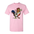 thumbnail image 1 of Zombie Rooster Undead Animals Adult DT T-Shirt Tee, 1 of 2