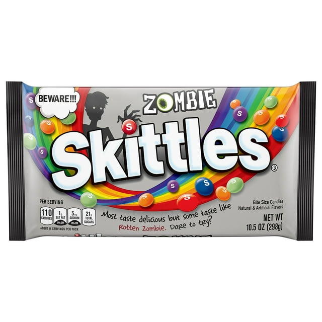 Zombie SKITTLES Halloween Candy, 10.5-Ounce Bag