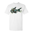 thumbnail image 1 of Zombie Shark Undead Animals Adult DT T-Shirt Tee, 1 of 2